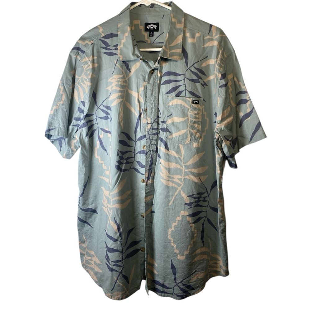 Billabong Men's Tropical Leaf Print Shirt